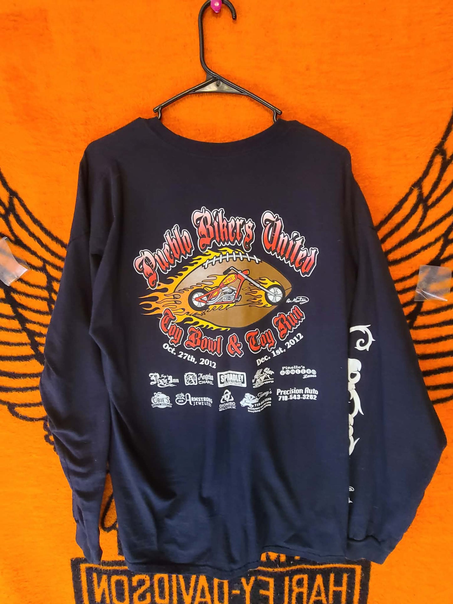 Pueblo Bikers united INC 2012 shirt