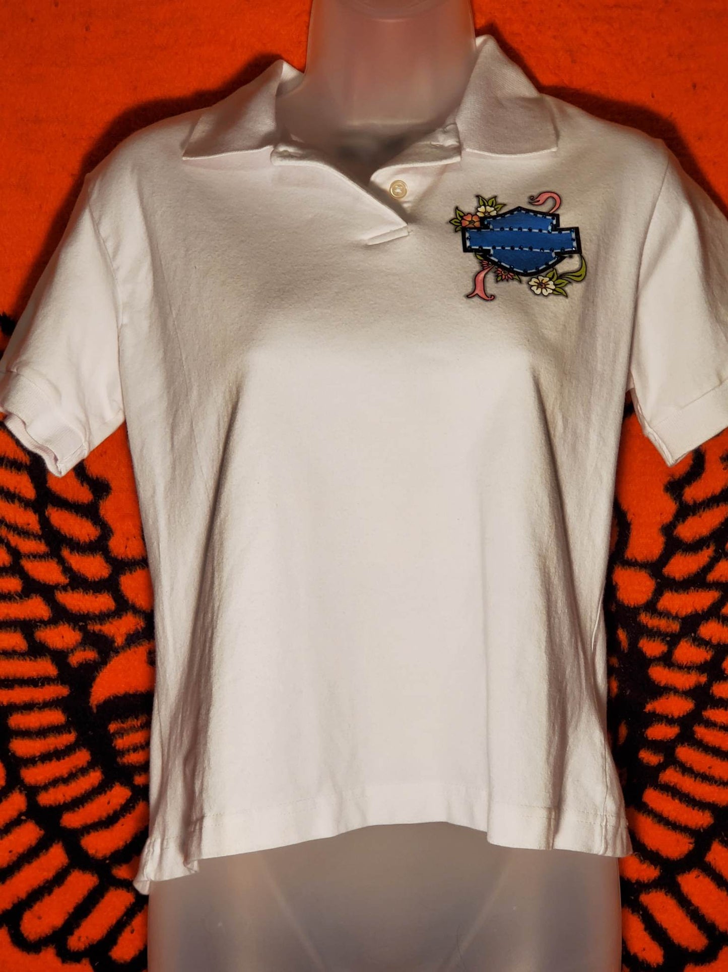 Harley Davidson polo shirt women's size medium