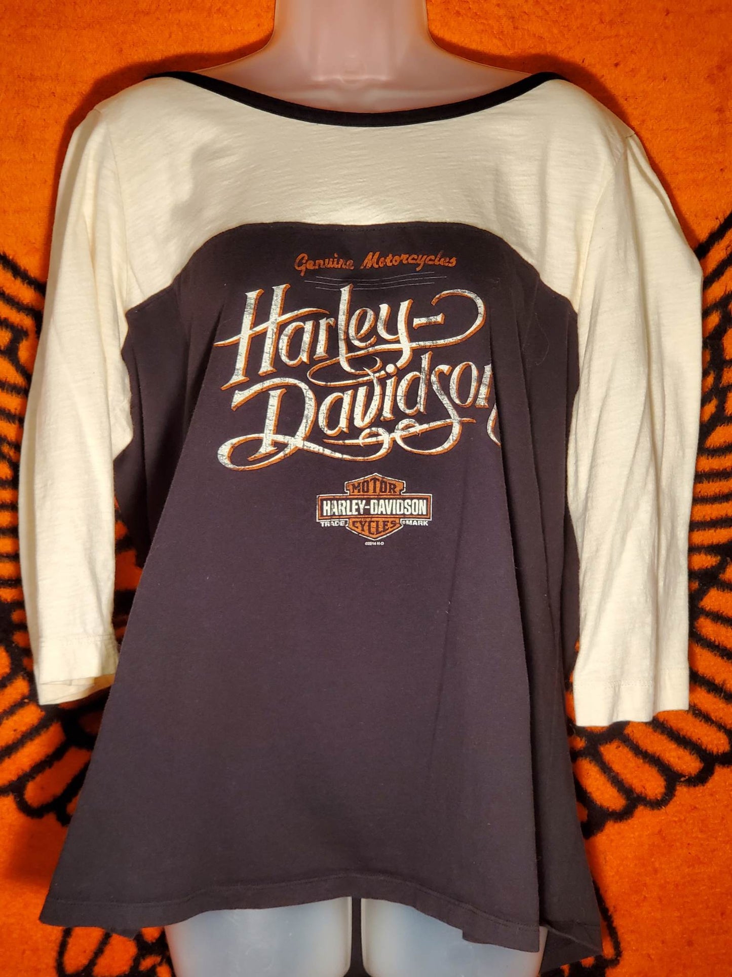 Harley Davidson long sleeve tshirt women's size 1XL