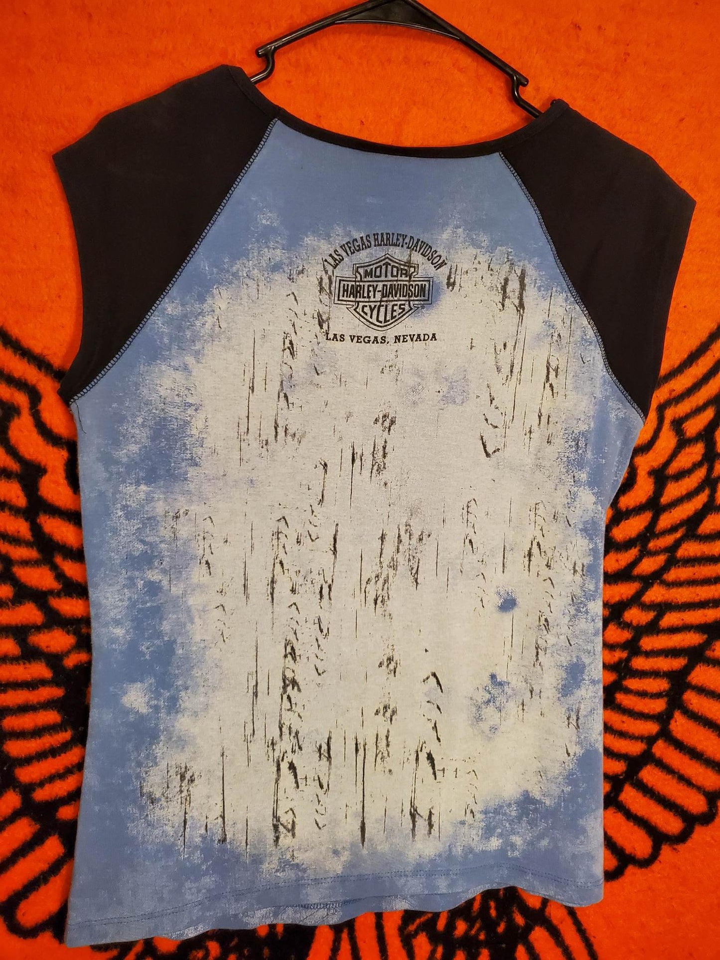 HD short sleeve tshirt with lots of bling, womens size XL