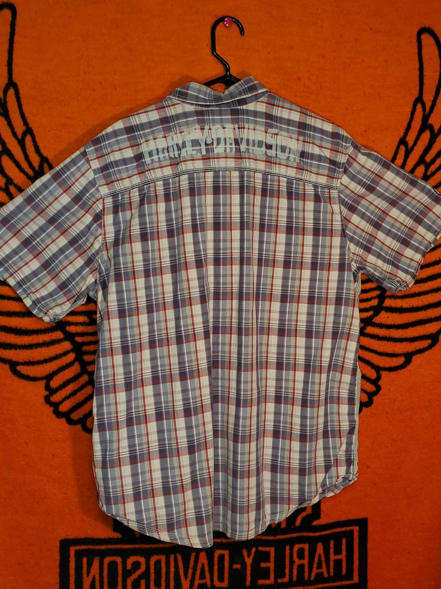 HD short sleeve button up, men's XL