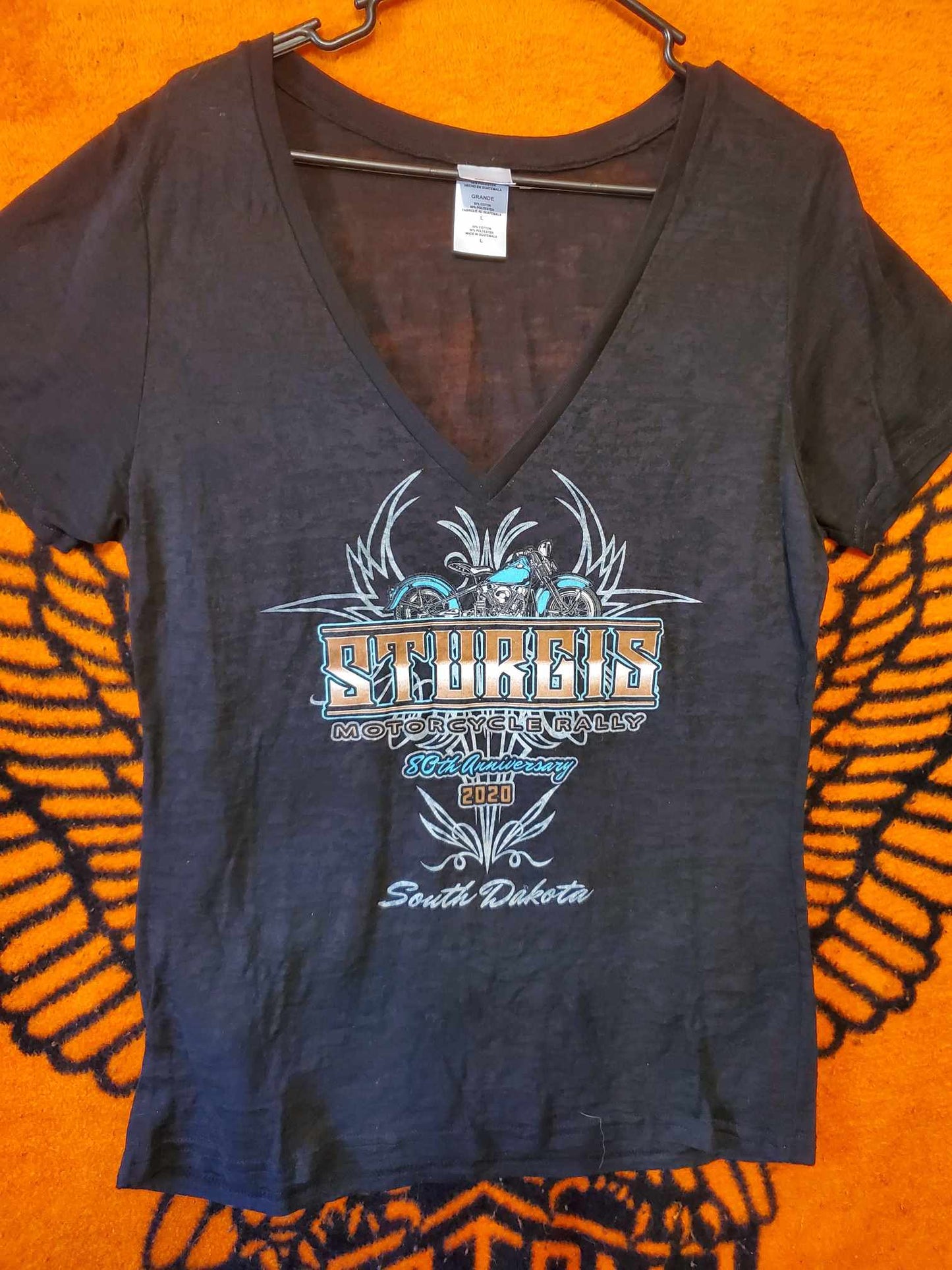 2020 Sturgis t-shirt, burnout, Women's size Large