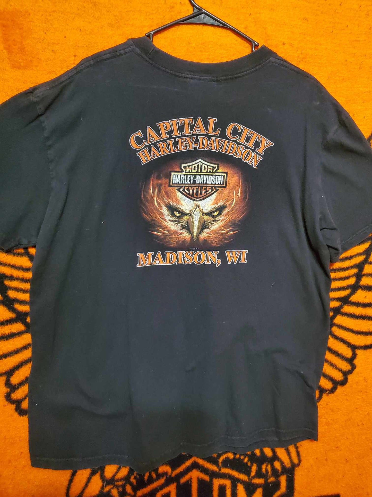 HD mens short sleeve shirt size XL VINTAGE!!
