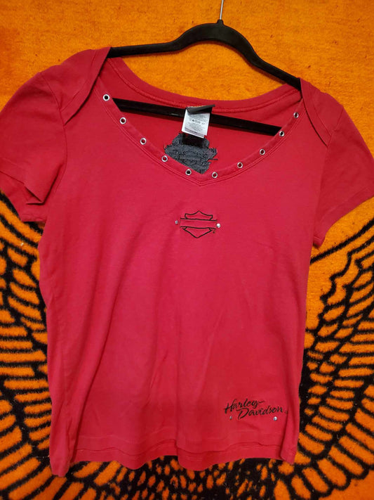 HD womens short sleeve shirt size Large