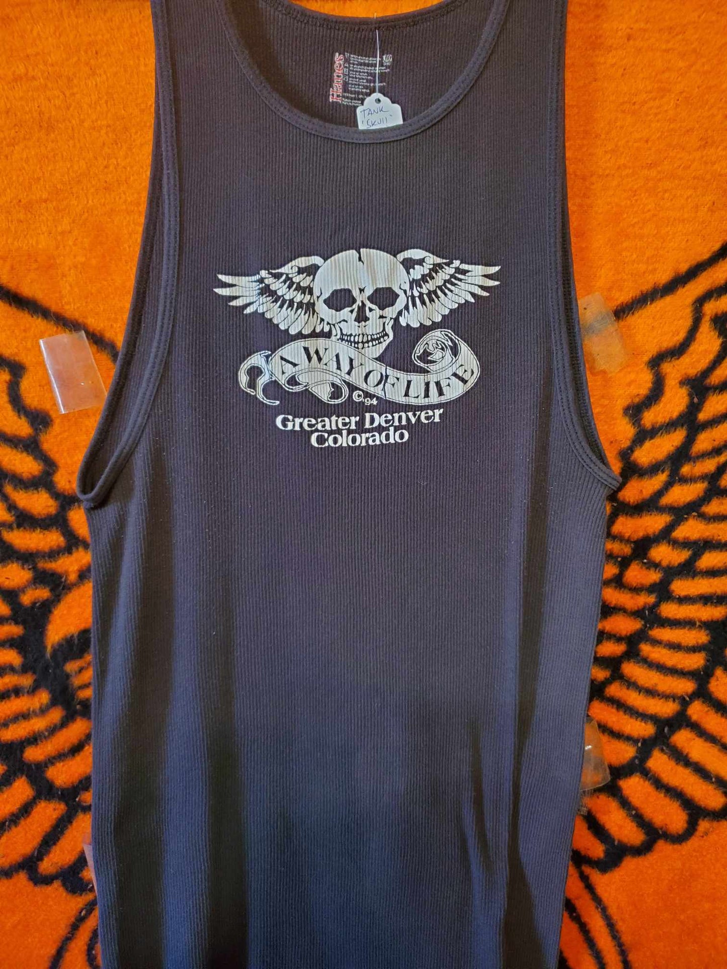 Skull tank, size 2XL