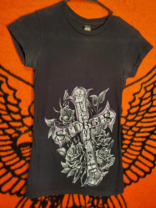 2013 Sturgis short sleeve tshirt, bling, CUTE! Women's size medium