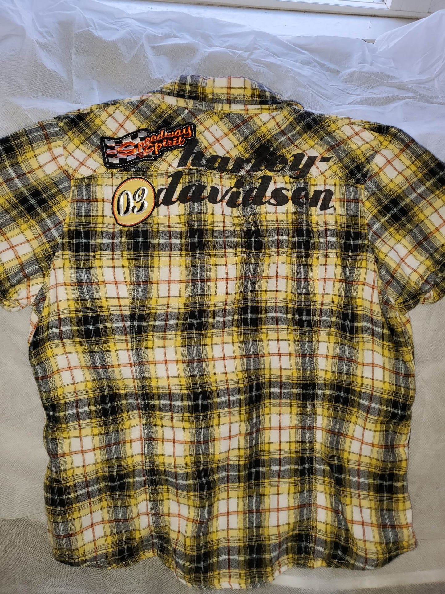 Harley Davidson Snap up Shop Shirt womens size large