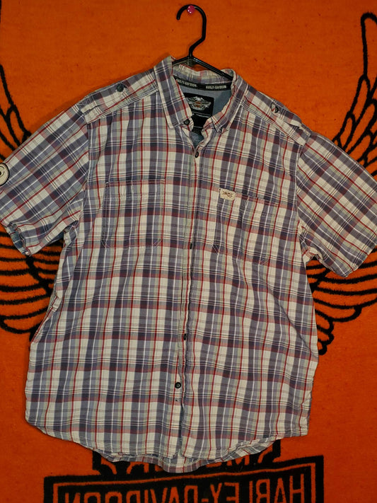 HD short sleeve button up, men's XL