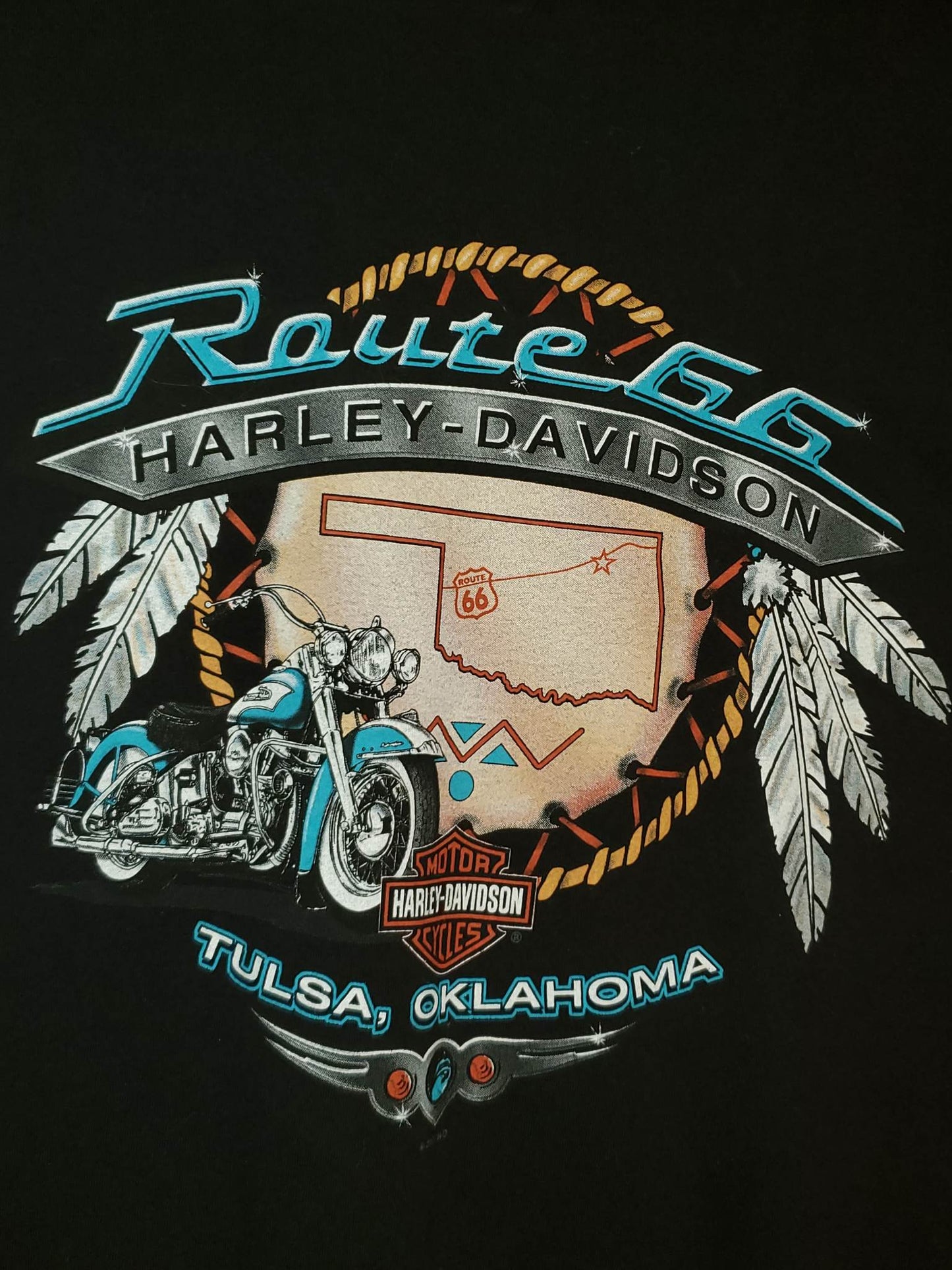 HD Route 66 short sleeve tshirt. Mens 2XL