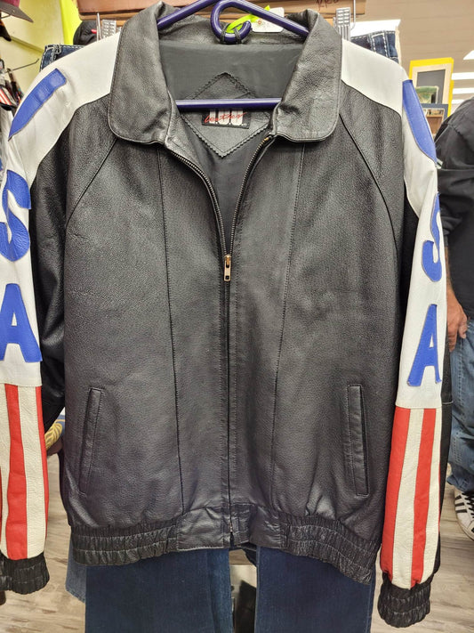 USA leather jacket